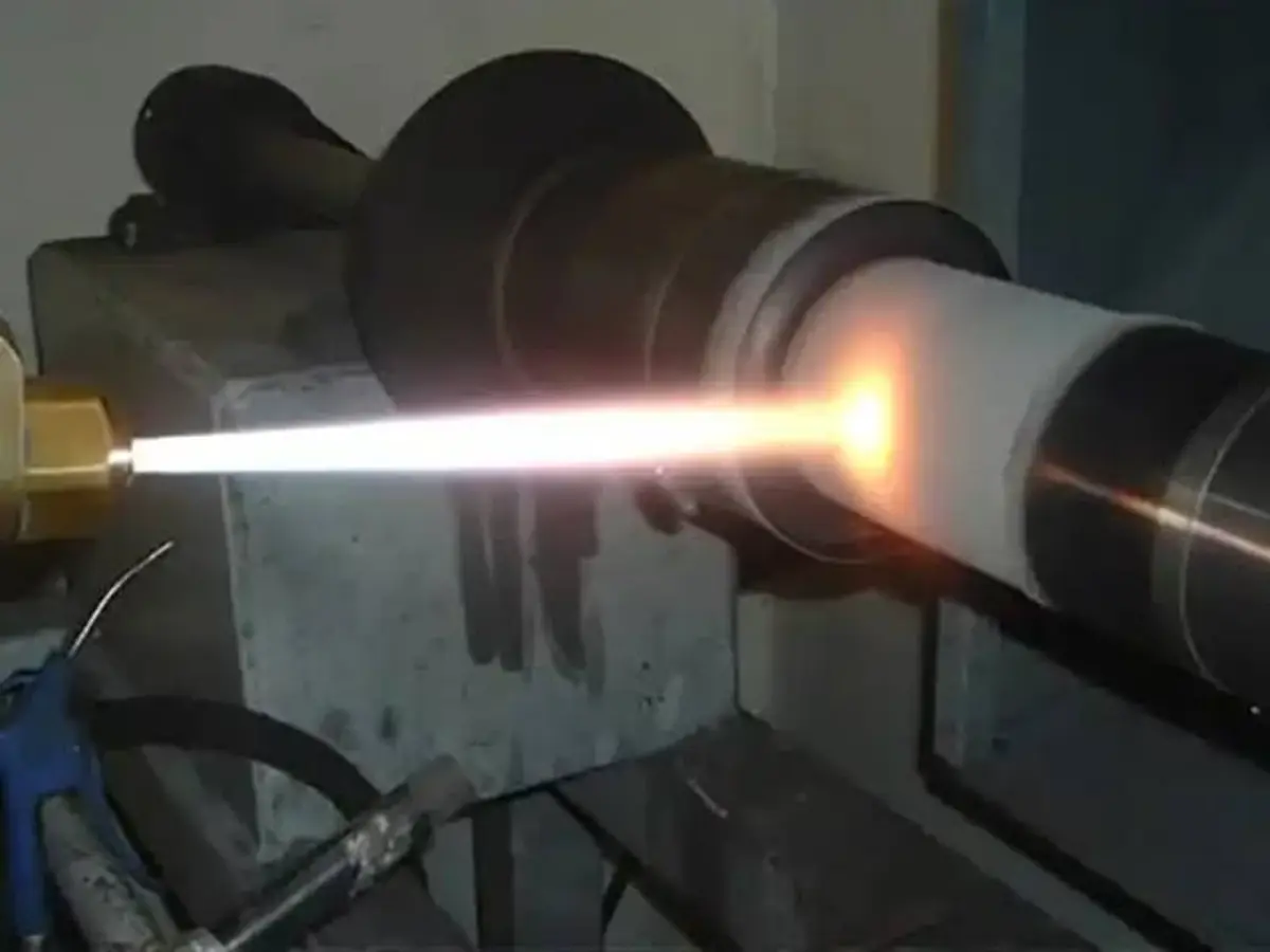 Wire spray coating applied to a rotating shaft