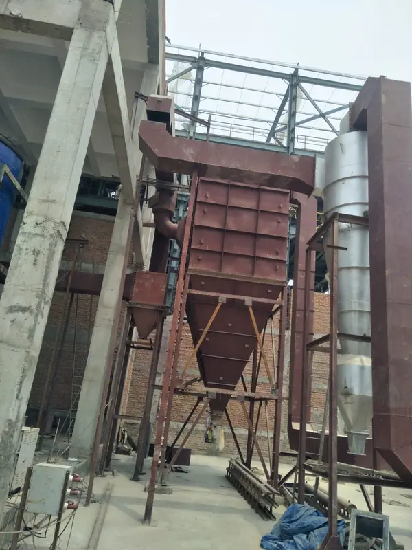 Cyclone and ductwork installed at client plant