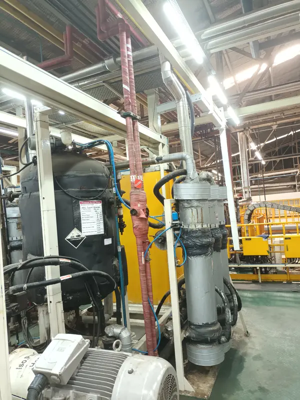 Pressure vessel skid installed at client site